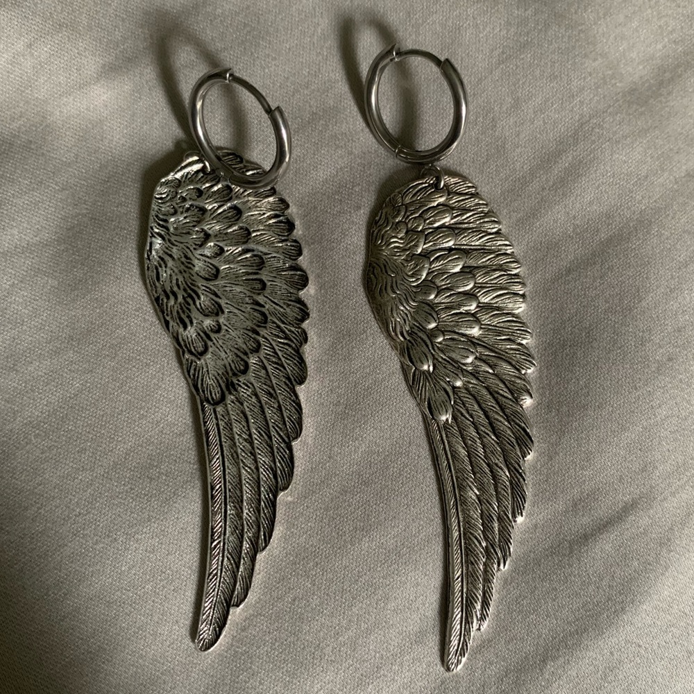 Angel wing earrings